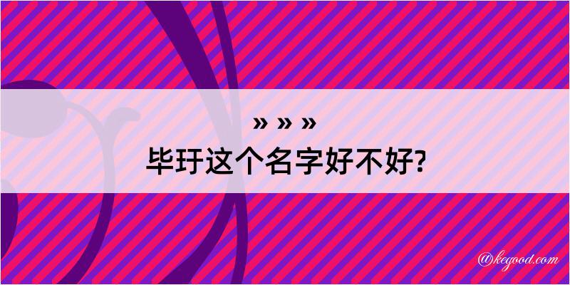 毕玗这个名字好不好?