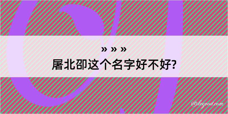 屠北卲这个名字好不好?