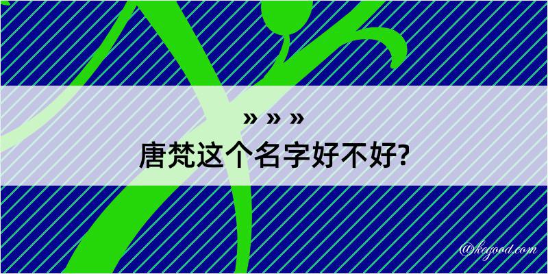 唐梵这个名字好不好?