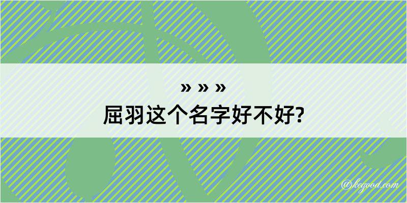 屈羽这个名字好不好?