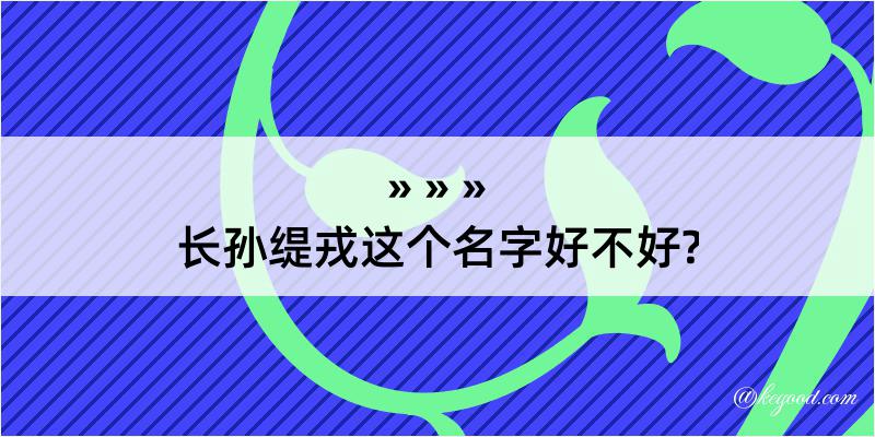 长孙缇戎这个名字好不好?