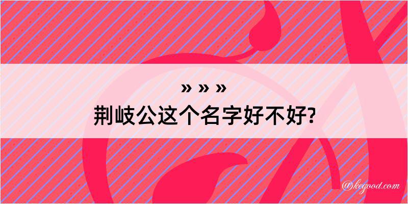 荆岐公这个名字好不好?