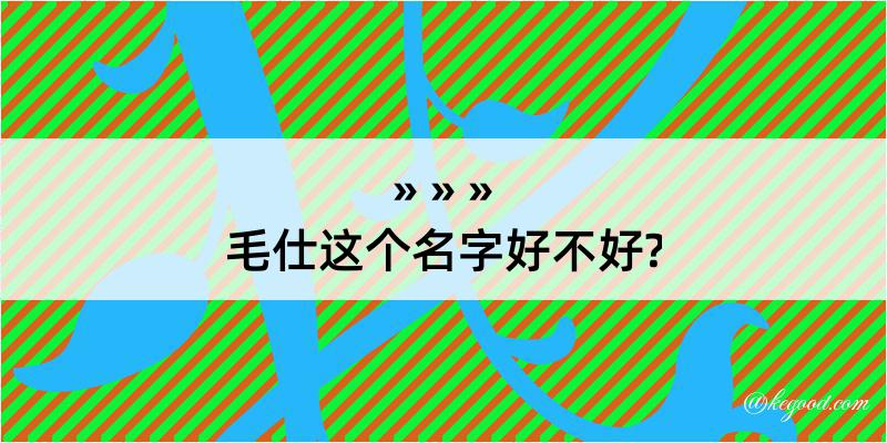 毛仕这个名字好不好?