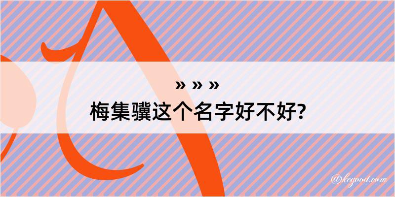 梅集骥这个名字好不好?