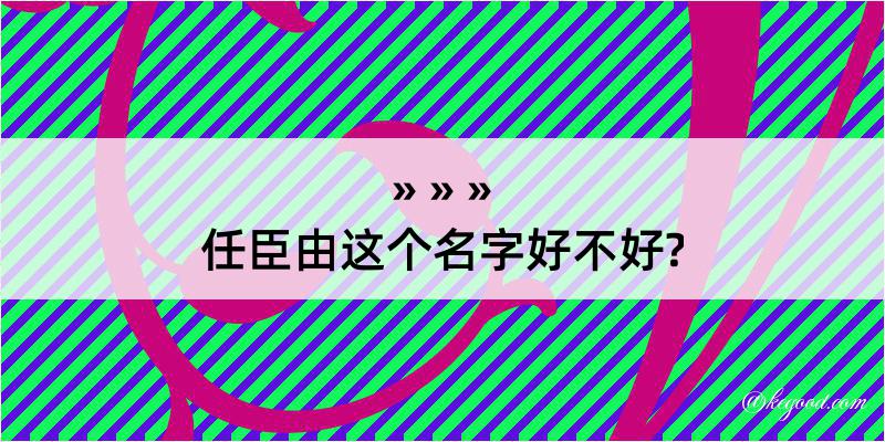 任臣由这个名字好不好?