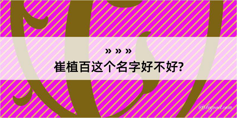 崔植百这个名字好不好?