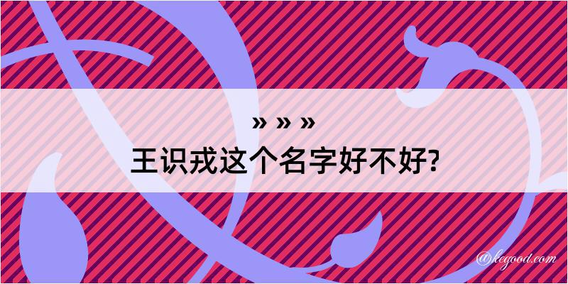 王识戎这个名字好不好?