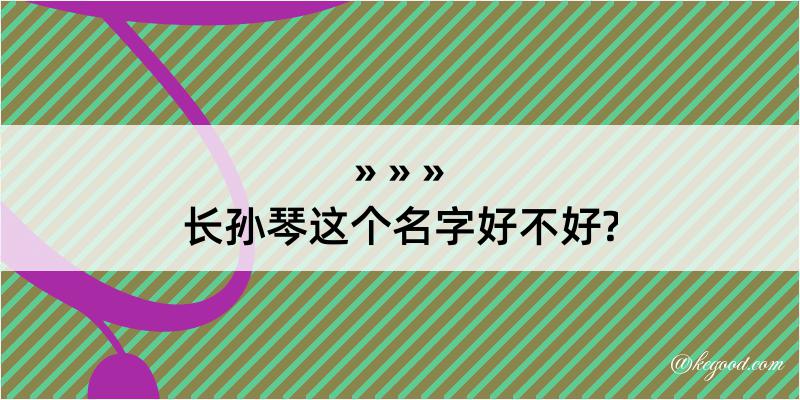 长孙琴这个名字好不好?