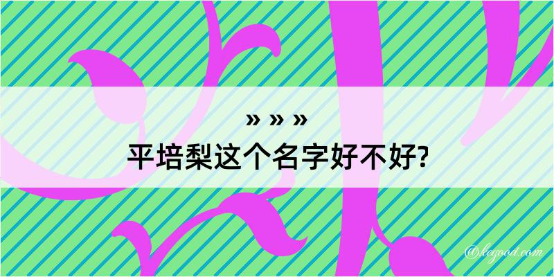 平培梨这个名字好不好?