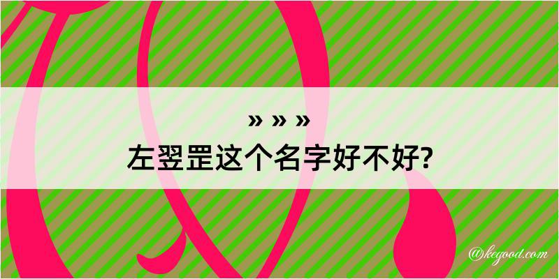 左翌罡这个名字好不好?