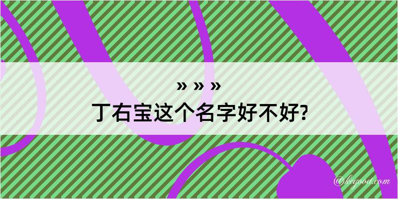 丁右宝这个名字好不好?