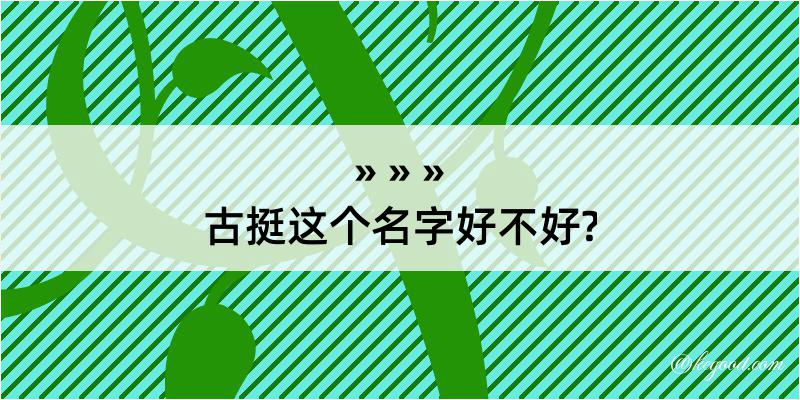 古挺这个名字好不好?