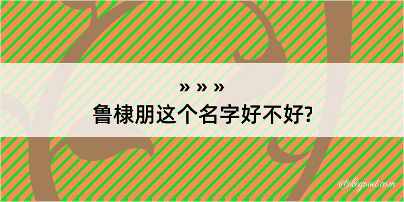 鲁棣朋这个名字好不好?