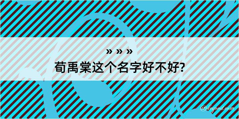 荀禹棠这个名字好不好?