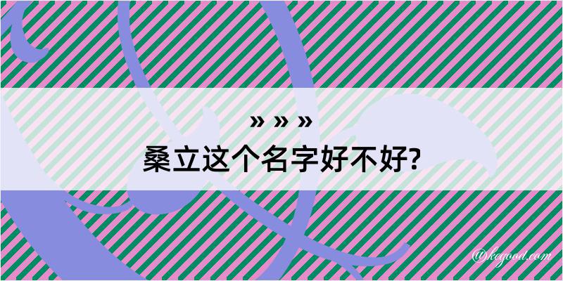 桑立这个名字好不好?