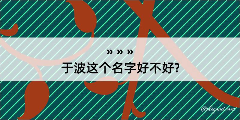 于波这个名字好不好?