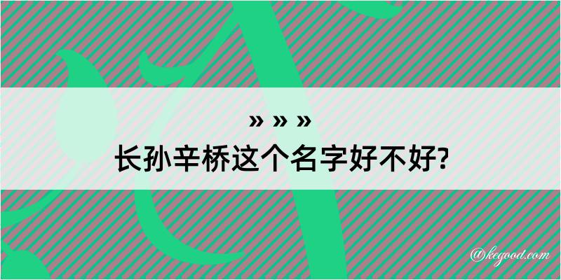 长孙辛桥这个名字好不好?