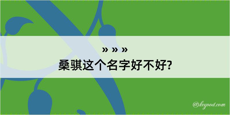 桑骐这个名字好不好?