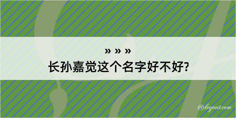 长孙嘉觉这个名字好不好?