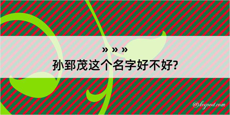 孙郅茂这个名字好不好?