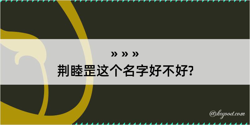 荆睦罡这个名字好不好?