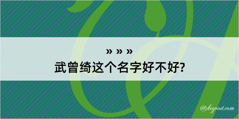 武曾绮这个名字好不好?