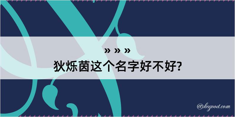 狄烁茵这个名字好不好?