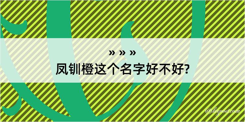 凤钏橙这个名字好不好?