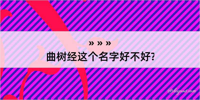 曲树经这个名字好不好?