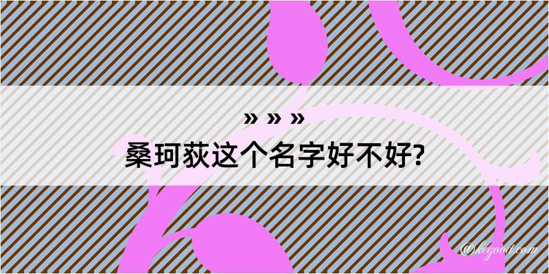 桑珂荻这个名字好不好?