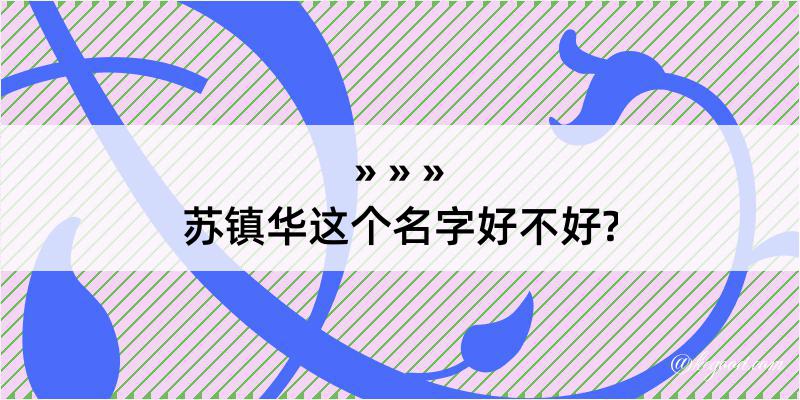 苏镇华这个名字好不好?