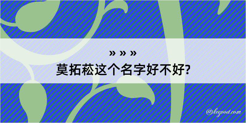 莫拓菘这个名字好不好?