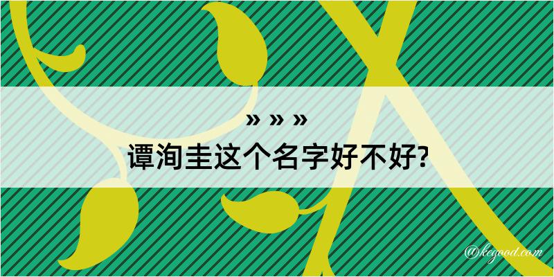 谭洵圭这个名字好不好?