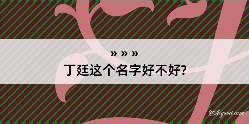 丁廷这个名字好不好?