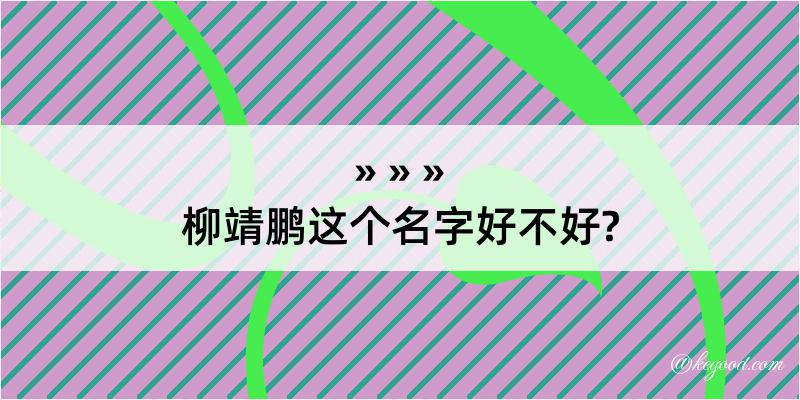 柳靖鹏这个名字好不好?