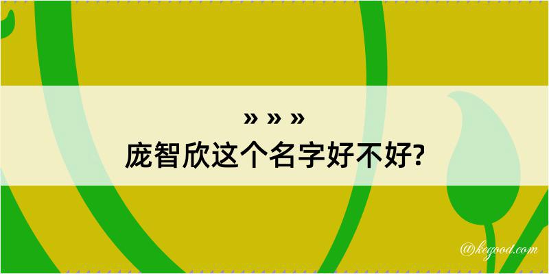 庞智欣这个名字好不好?