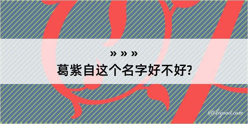 葛紫自这个名字好不好?