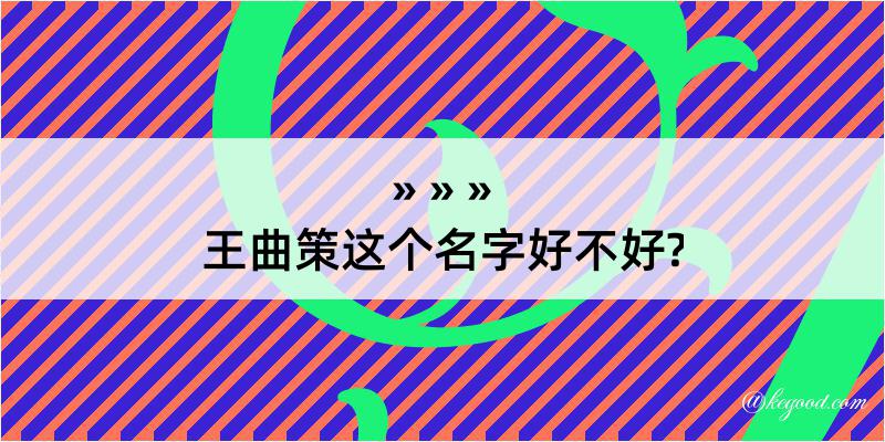 王曲策这个名字好不好?