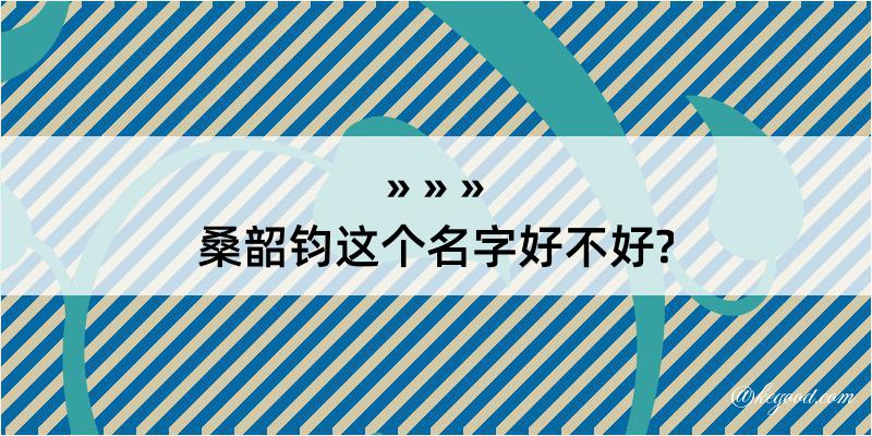 桑韶钧这个名字好不好?