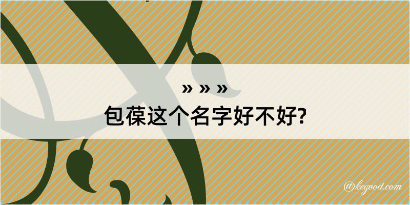 包葆这个名字好不好?