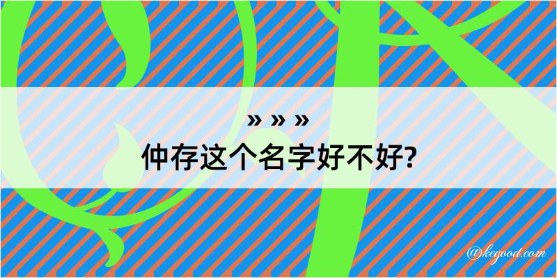 仲存这个名字好不好?