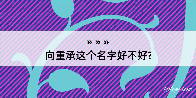 向重承这个名字好不好?