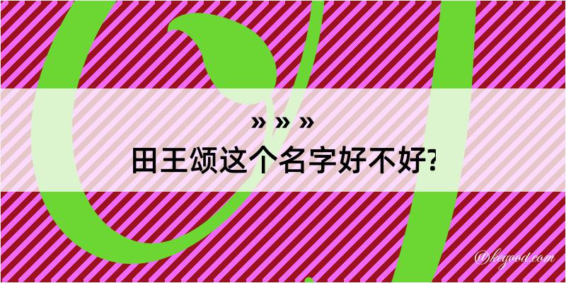 田王颂这个名字好不好?