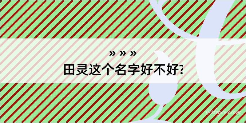 田灵这个名字好不好?