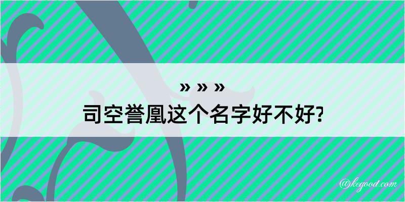 司空誉凰这个名字好不好?