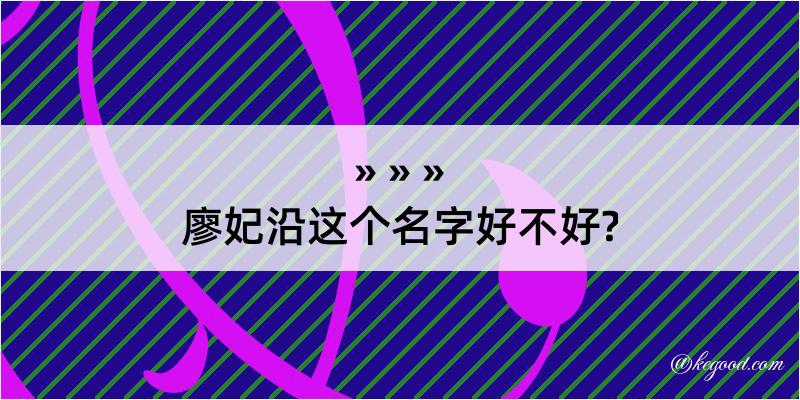 廖妃沿这个名字好不好?