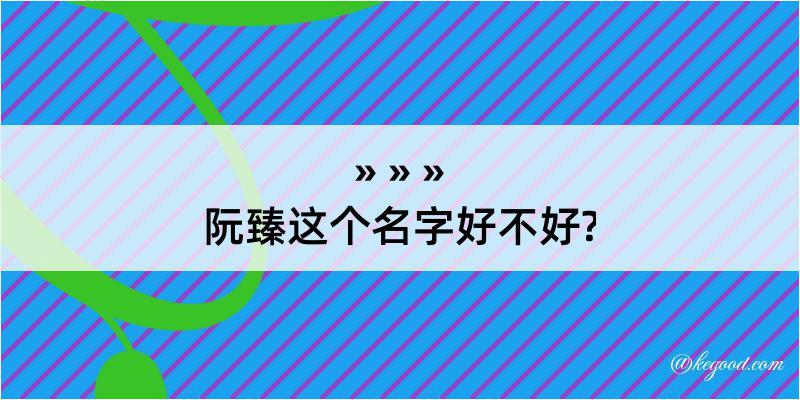 阮臻这个名字好不好?