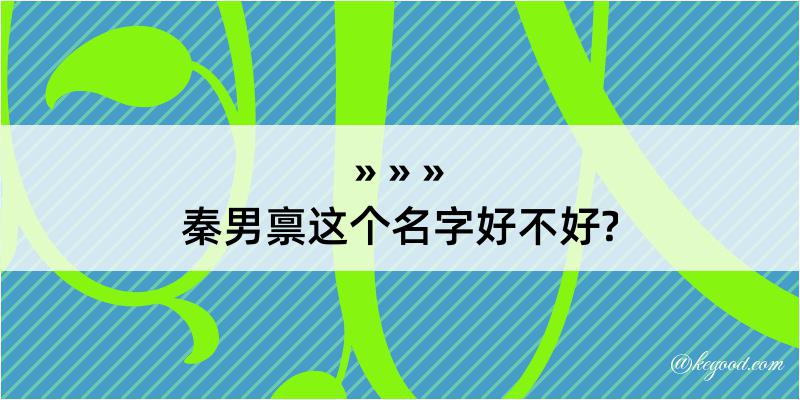 秦男禀这个名字好不好?