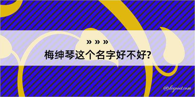 梅绅琴这个名字好不好?