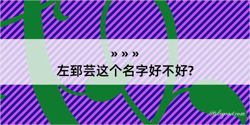 左郅芸这个名字好不好?